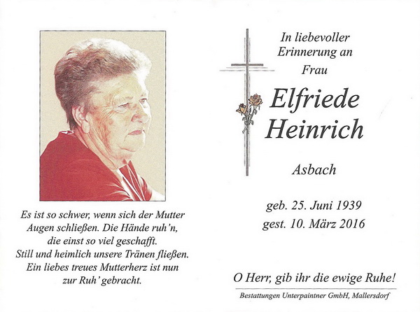 Elfriede Heinrich Asbach