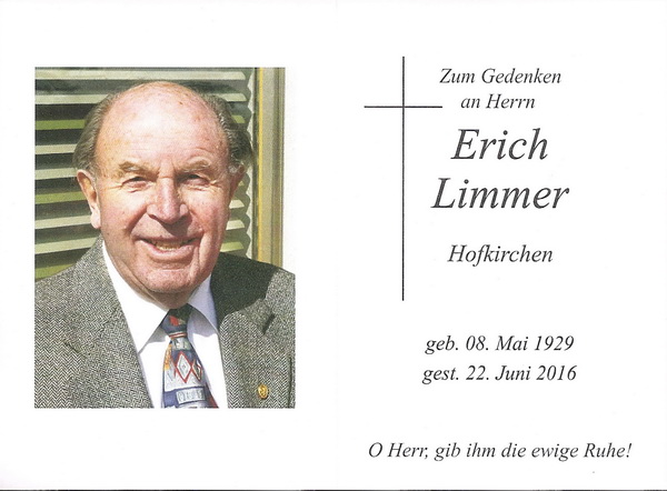 Erich Limmer Hofkirchen
